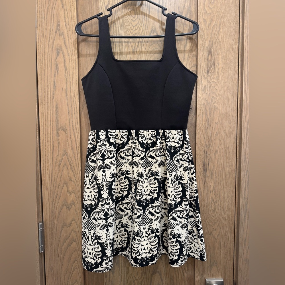 Millibon Deja Vu Dress - Black and Cream/Tan